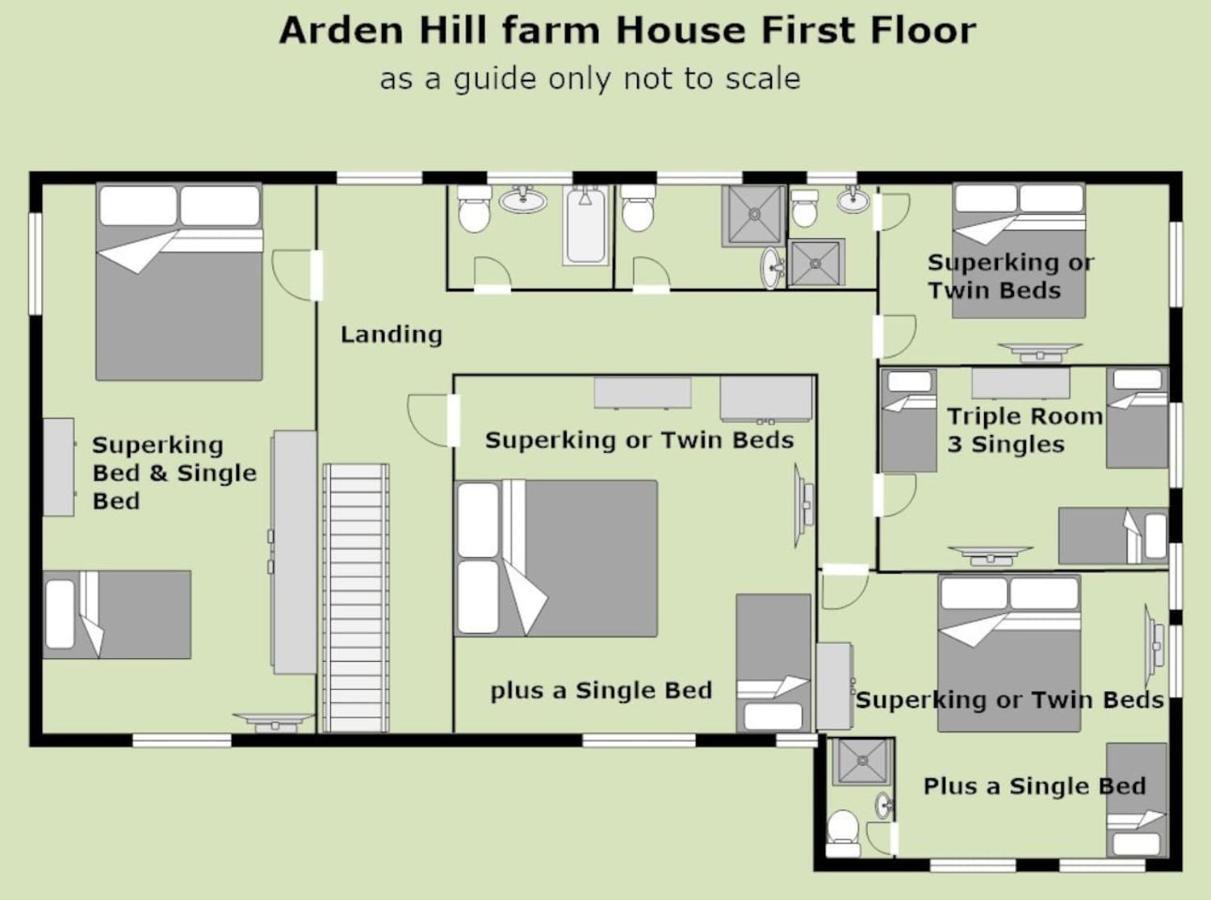 Arden Hill Farmhouse - Hot Tub, Snooker Table, Sleeps 16 Stratford-upon-Avon Luaran gambar